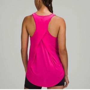 Lululemon Essential Tank Pleated Sonic Pink sz 10